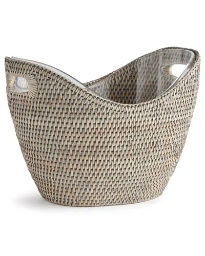 Napa Home & Garden Large Burma Rattan Beverage Tub In Gray