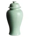 Napa Home & Garden Large Koa Lidded Mini Ginger Jar In Green