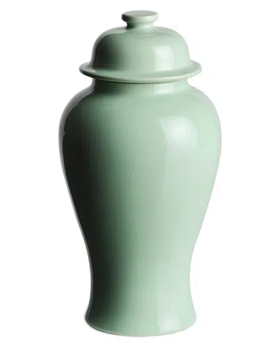 Napa Home & Garden Large Koa Lidded Mini Ginger Jar In Green