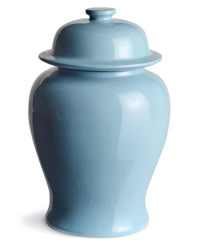 Napa Home & Garden Large Koa Wide Lidded Ginger Jar In Blue