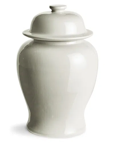 Napa Home & Garden Large Koa Wide Lidded Ginger Jar In White
