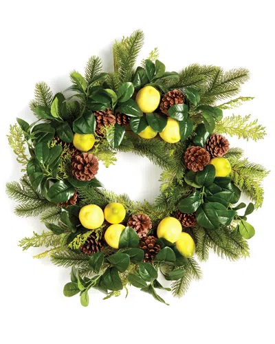 Napa Home & Garden Lemon & Mixed Botanicals Wreath