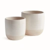 Napa Home & Garden Leona Flowerpot Planters, Set Of 2 In Neutral