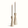 Napa Home & Garden Lesley Cream Taper Holders, Set Of 2 In Neutral