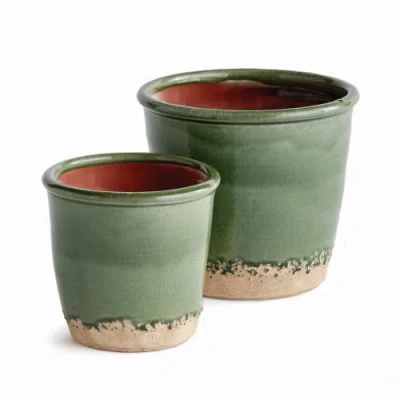 Napa Home & Garden Maisha Flowerpot Planters, Set Of 2 In Green