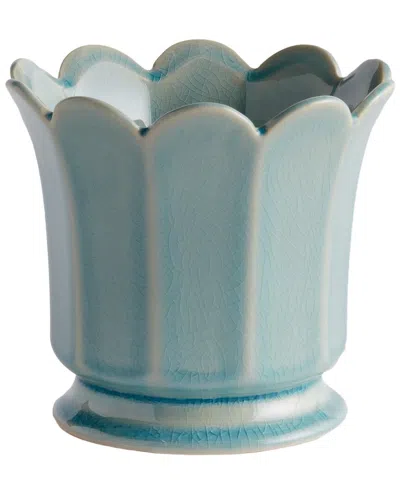 Napa Home & Garden Maline Footed Pot Small In Green