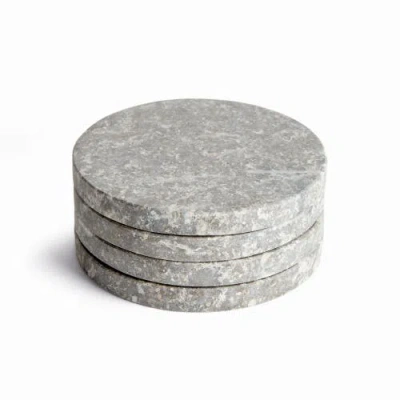 Napa Home & Garden Marcello Coasters, Set Of 4 In Gray