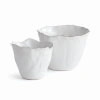 Napa Home & Garden Maribella Cachepot Planters Set Of 2 In White