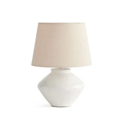 Napa Home & Garden Marie Contemporary Ceramic Mini Table Desk Lamp In White