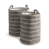 Napa Home & Garden Marleigh Round Baskets Set Of 2 In Gray