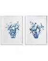 Napa Home & Garden Matched Pair Floral Prints In Blue