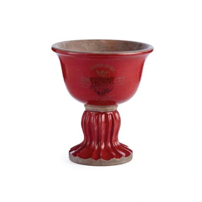 Napa Home & Garden Mendoza Footed Chalice 8.75" In Red