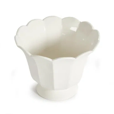 Napa Home & Garden Mirabelle Fluted Cachepot Large In White