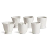 Napa Home & Garden Mirabelle Mini Cachepots Set Of 6 In White