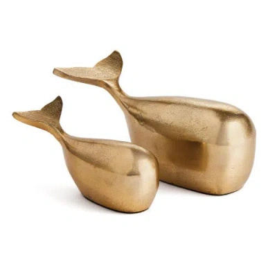 NAPA HOME & GARDEN NAPA HOME & GARDEN MOBY WHALE SCULPTURES SET OF 2