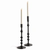 Napa Home & Garden Nicholas Taper Holders, Set Of 2 In Black