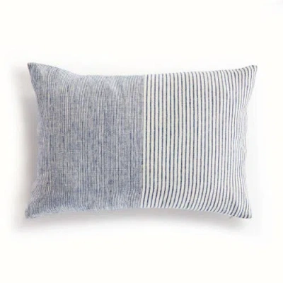 Napa Home & Garden Otis Pinstripe Lumbar Pillow In Blue