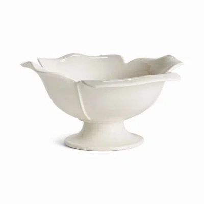 Napa Home & Garden Petalo Decorative Footed Bowl In White