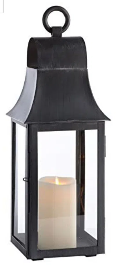 Napa Home & Garden Porch & Petal Geneva Outdoor Lantern In Black