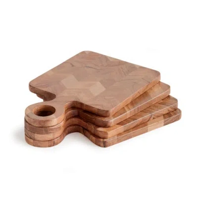 NAPA HOME & GARDEN NAPA HOME & GARDEN RENATA MINI SERVING BOARD PLATTERS SET OF 4
