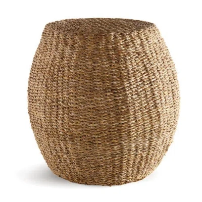 Napa Home & Garden Seagrass Hourglass Pouf In Brown
