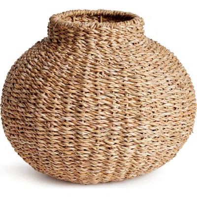 Napa Home & Garden Seagrass Round Vase In Brown