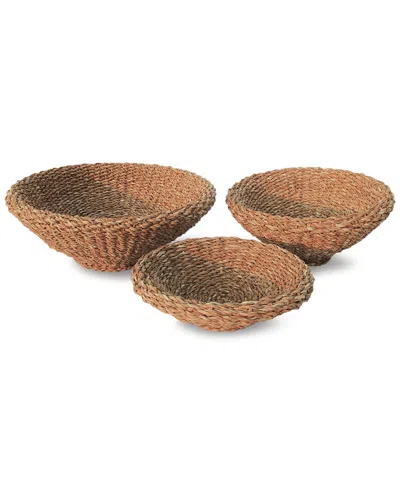 Napa Home & Garden Seagrass Shallow Tapered Basket