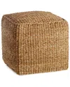 Napa Home & Garden Seagrass Square Pouf