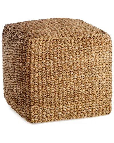 Napa Home & Garden Seagrass Square Pouf
