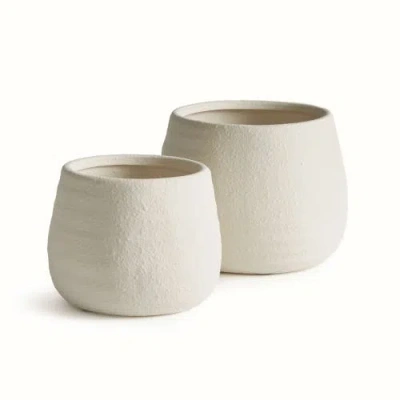 Napa Home & Garden Selma Pots Set Of 2 In Neutral