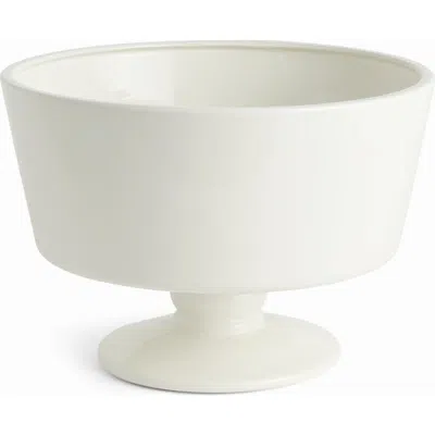 Napa Home & Garden Senora White Ceramic Decorative Footed Bowl