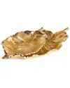 Napa Home & Garden Set Of 2 Alegra Leaf Trays In Gold