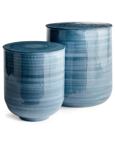 Napa Home & Garden Set Of 2 Andrey Storage Tables In Blue