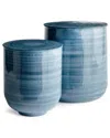 Napa Home & Garden Set Of 2 Andrey Storage Tables In Blue