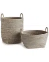 Napa Home & Garden Burma Rattan Orchard Decorative Baskets Set Of 2 In Brown