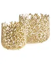 Napa Home & Garden Set Of 2 Celine Cachepots In Gold