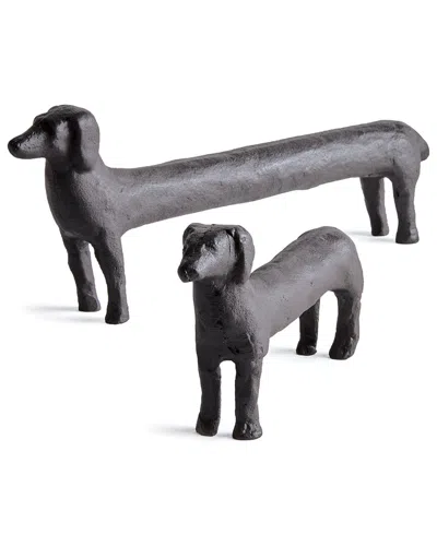 Napa Home & Garden Set Of 2 Connley Dogs In Black