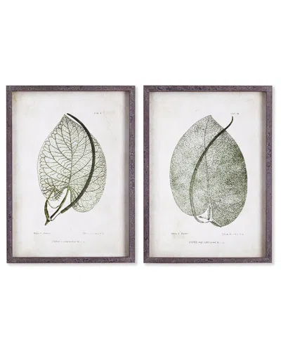 Napa Home & Garden Set Of 2 Cordate Leaf Study