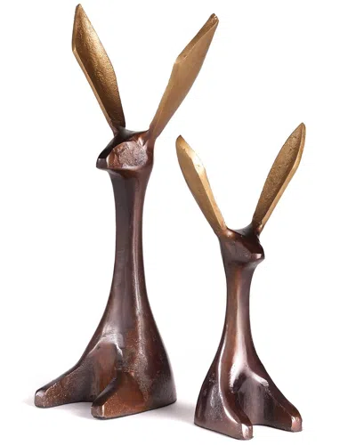 Napa Home & Garden Set Of 2 Jackrabbits In Bronze