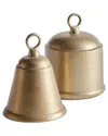 Napa Home & Garden Set Of 2 La Taverna Bells In Gold