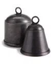 Napa Home & Garden Set Of 2 La Taverna Bells In Silver