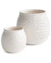 Napa Home & Garden Set Of 2 Nereus Pots In White