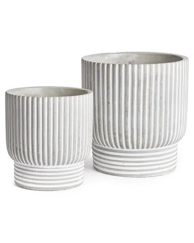 Napa Home & Garden Set Of 2 Pinny Pots In White