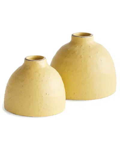 Napa Home & Garden Set Of 2 Studio Bud Vases In Yellow