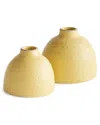 Napa Home & Garden Set Of 2 Studio Bud Vases In Yellow