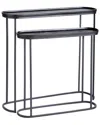 Napa Home & Garden Set Of 2 Ziva Console Tables In Black