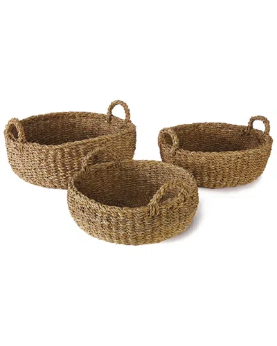 Napa Home & Garden Set Of 3 Shallow Baskets