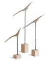 Napa Home & Garden Set Of 3 The Flock In White