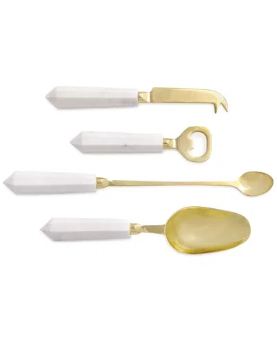 Napa Home & Garden Set Of 4 Asteria Cocktail Accessories In Gold