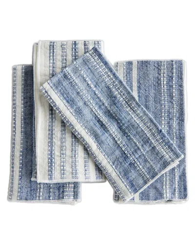 Napa Home & Garden Set Of 4 Brenna Napkins In Blue